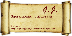 Gyöngyössy Julianna névjegykártya